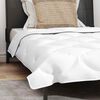 vidaXL Duvet Set with Pillow 2 pcs White Microfibre