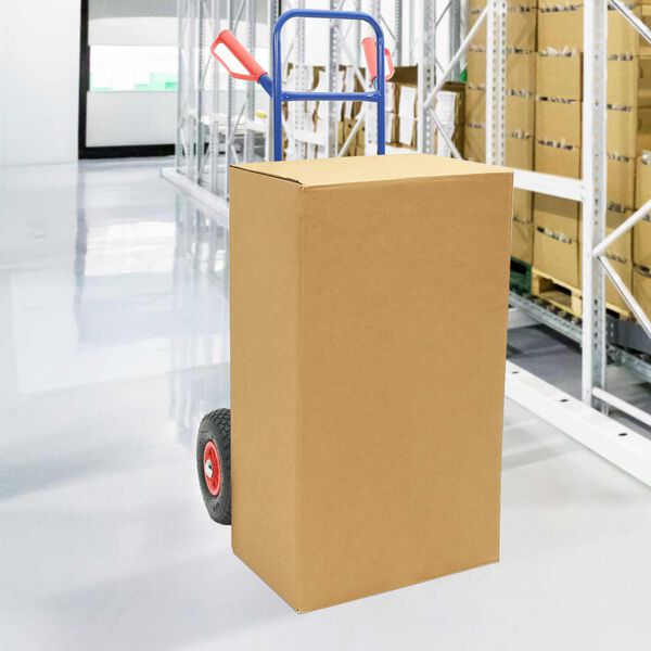 vidaXL Hand Trolley Blue and Red 49.5 x 53 x 114 cm Steel