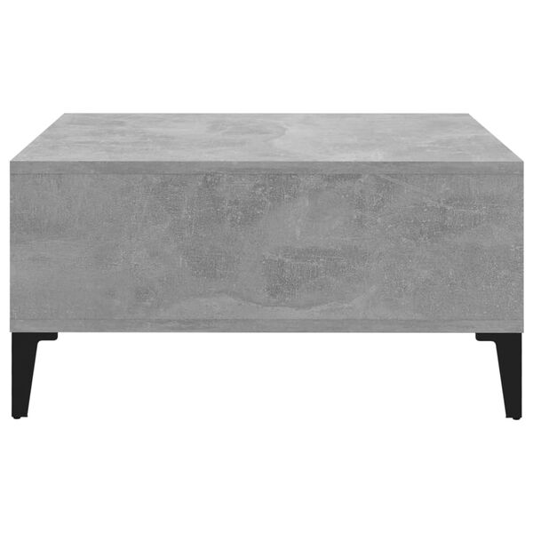 vidaXL Coffee Table Concrete Grey 60x60x30 cm Engineered Wood