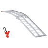 vidaXL Motorcycle Ramp Folding Silver 180 x 28 x 5 cm Aluminium