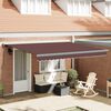 vidaXL Manual Retractable Awning Brown 400x300 cm