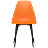 vidaXL Dining Chairs 2 pcs Orange PP