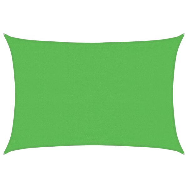 vidaXL Sunshade Sail 160 g/m² Light Green 3.5x5 m HDPE