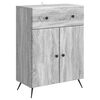 vidaXL Sideboard Grey Sonoma 66 x 34.5 x 90 cm Engineered Wood