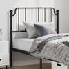 vidaXL Metal Headboard Black 100 cm