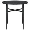 vidaXL Tea Table Black 45 cm Poly Rattan