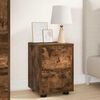 vidaXL Bedside Tables with Drawer 2 pcs Smoked Oak 30.5 x 30 x 43 cm
