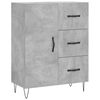 vidaXL Sideboard Concrete Grey 69,5x34x90 cm Engineered Wood