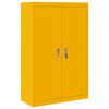 vidaXL Storage Cabinet 2 pcs Mustard Yellow 90 x 40 x 140 cm Steel