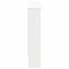 vidaXL Radiator Cover High Gloss White 152 x 19 x 81.5 cm