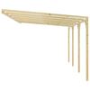 vidaXL Lean-To Pergola 6x3x2.1 m Wood