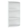 vidaXL Wall Corner Shelf White 30x31.5x60 cm Engineered Wood