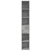 vidaXL Highboard Concrete Grey 30x42.5x185 cm Engineered Wood