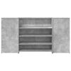 vidaXL Reception Desk Concrete Grey 200x50x103.5 cm Engineered Wood