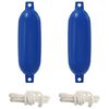 vidaXL Boat Fenders 2 pcs &Oslash; 11 x 40 cm Blue PVC