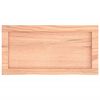 vidaXL Wall Shelf Light Brown 60x30x(2-4) cm Treated Solid Wood Oak