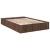 vidaXL Bed Frame without Mattress Brown Oak 120x200 cm