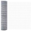 vidaXL Euro Fence Silver 1 x 25 m Hot dip galvanized iron