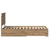 vidaXL Bed Frame with Drawer Artisan Oak 100 x 200 cm Engineered Wood