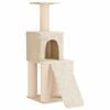 vidaXL Cat Tree with Sisal Scratching Posts Cream 146 cm