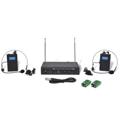 Receiver with 2 Wireless Headsets VHF