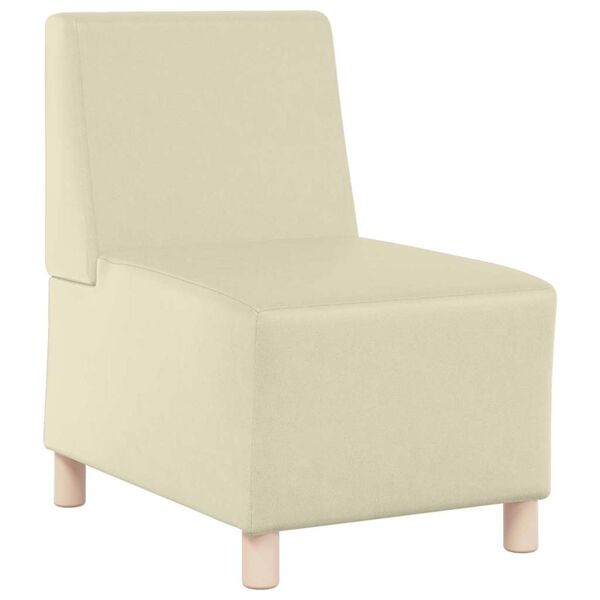 vidaXL Modular Sofa Unit Armless 2 pcs Cream 55 x 74 x 82 cm