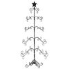 vidaXL Metal Christmas Tree for Decoration Black 150 cm