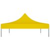 vidaXL Party Tent Roof 4.5x3 m Yellow 270 g/m&sup2;
