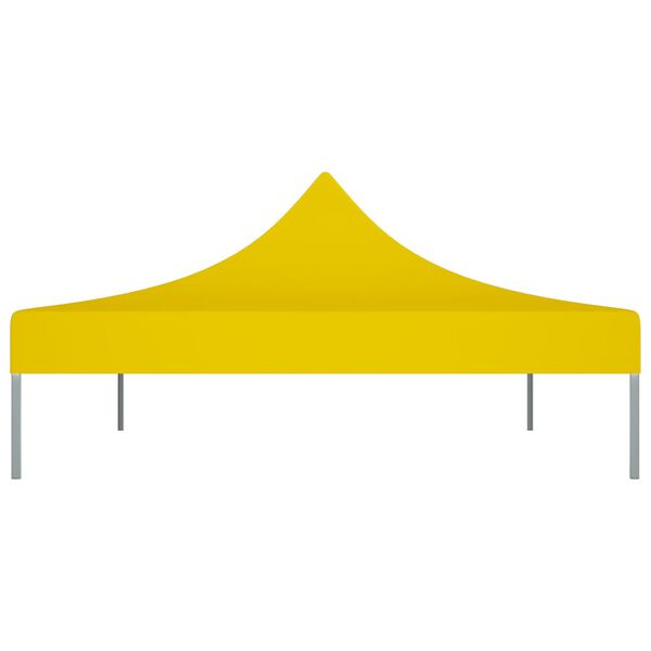 vidaXL Party Tent Roof 4.5x3 m Yellow 270 g/m&sup2;