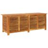 vidaXL Garden Storage Box with Louver 150x50x56 cm Solid Wood Acacia