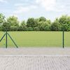 vidaXL Fence Post Green 100 x 0.6 m (25 x 25 mm mesh) Steel and PVC