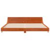 vidaXL Bed Frame without Mattress Wax Brown 200x200 cm Solid Wood Pine