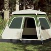 vidaXL Camping Tent Dome 4-Person Green Quick Release