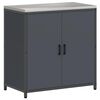 vidaXL Kitchen Storage with Shelf Anthracite 90 x 50 x 92 cm Steel