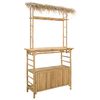 vidaXL Outdoor Bar Table Natural 110 x 50 x 209 cm Bamboo