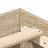 vidaXL Bed Frame No Mattress Sonoma Oak 75x190 cm Small Single Engineered Wood