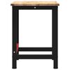 vidaXL Workbench 100x60x81.5 cm Solid Wood Oak