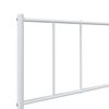 vidaXL Metal Bed Frame without Mattress with Headboard White 90x190cm