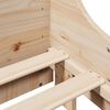 vidaXL Bed Frame without Mattress 140x200 cm Solid Wood Pine