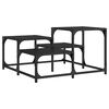 vidaXL Coffee Table Black 68x68x40 cm Engineered Wood