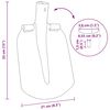 vidaXL Shovel Head 4 pcs Silver 33 x 21 cm Powder-Coated Steel
