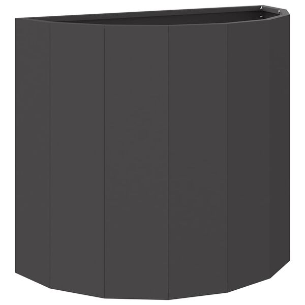 vidaXL Planter Black 60 x 30 x 50 cm Steel