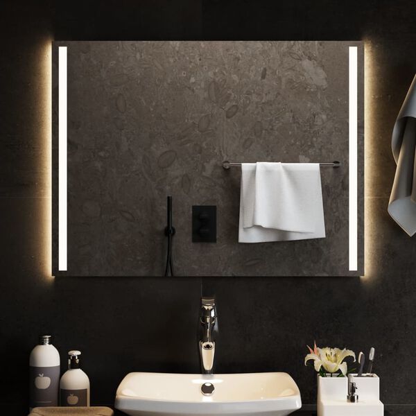 vidaXL LED Bathroom Mirror 80x60 cm
