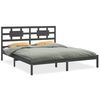 vidaXL Bed Frame without Mattress Grey 160x200 cm Solid Wood