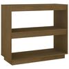 vidaXL Book Cabinet Honey Brown 80x35x71 cm Solid Wood Pine