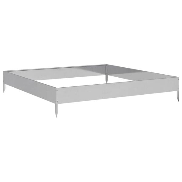 vidaXL Garden Raised Bed 100x100x18.5 cm Galvanised Steel