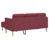 vidaXL Sofa Set 2 pcs Wine red 173 x 131 x 67 cm Fabric