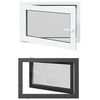vidaXL Basement Window RISOR 90 x 70 cm PVC and Glass Anthracite