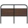 vidaXL Replace Headboard Brown Oak 120 cm Steel and Engineered Wood
