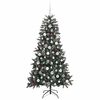 vidaXL Artificial Christmas Tree with 300 LEDs with Stand Green 180 cm